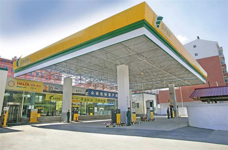 三河加气站钢结构网架案例7